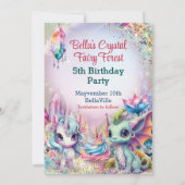 Magische Fairy Save the Date Kaart (Achterkant)