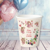 Magische Fairy Strawberry Garden Pixie 1e Verjaard Papieren Bekers