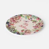 Magische Fairy Strawberry Garden Pixie 1e Verjaard Papieren Bordje (Gekanteld)