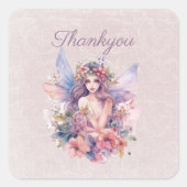 Magische Fairy Thankyou Pastel Sticker & Labels (Voorkant)