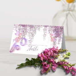 Magische Fairy Theme Folded Place Card Table Kaart Plaatskaartje