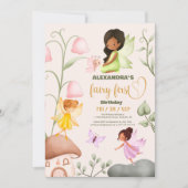 Magische Fairy Tuin Pixie Meisjes 1e Verjaardag Kaart (Voorkant)