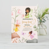 Magische Fairy Tuin Pixie Meisjes 1e Verjaardag Kaart (Staand voorkant)