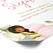 Magische Fairy Verjaardag Baby shower Custom Sign Poster (Hoek)