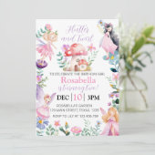 Magische Fairy Verjaardag uitnodiging Alle Leeftij (Staand voorkant)