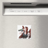 Magische Fairy Wijnfles Fantasy Button Magnet (Insitu (Vaatwasser))
