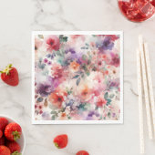 Magische Fairycore Floral Waterverf Verjaardagsfee Servet (Insitu)