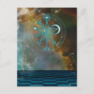 Magische fantasie-briefkaart briefkaart