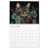 Magische fantasie katten - AI gegenereerde kunst Kalender (Jan 2026)