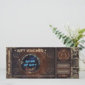 Magische  fantasie siergeschenkbon (Staand voorkant)