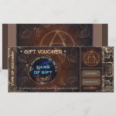 Magische  fantasie siergeschenkbon (Voorkant / Achterkant)