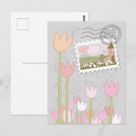 Magische Fantasie Tuin Dorp Briefkaart