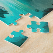 Magische Fantastische landschapskunst Jigzaag Puzz Legpuzzel (Zijkant)