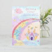 Magische Fantastische regenboogkinderen Beren van  Kaart (Staand voorkant)