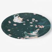 Magische fantasy Alice in Wonderland Collage Papieren Bordje (Gekanteld)