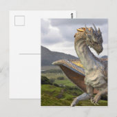 Magische Fantasy Bronzen Draak Briefkaart (Voorkant / Achterkant)