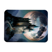 Magische Fantasy Castle Full Moon Magneet (Horizontaal)