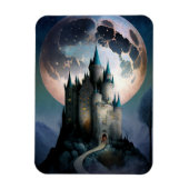 Magische Fantasy Castle Full Moon Magneet (Verticaal)