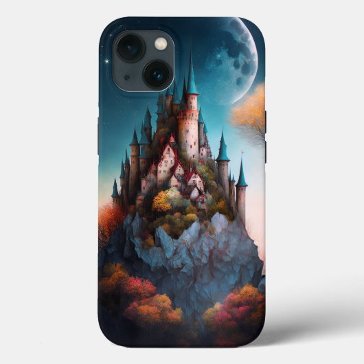 Magische Fantasy Castle Hoesje-Mate iPhone Case (Achterkant)