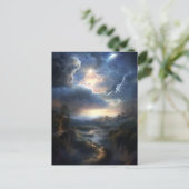 Magische Fantasy Cosmic Landscape Briefkaart (Staand voorkant)