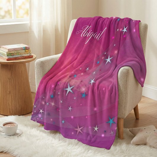 Magische Fantasy Dreamweaver Celestial Stars op Ma Fleece Deken