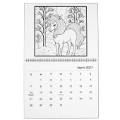 Magische Fantasy Eenhoorn Kleurkalender Kalender (Mar 2027)