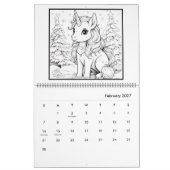 Magische Fantasy Eenhoorn Kleurkalender Kalender (Feb 2027)