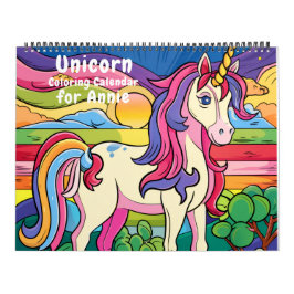 Magische Fantasy Eenhoorn Kleurkalender Kalender