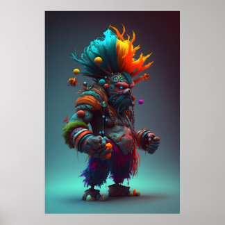 Magische Fantasy Kunst voor Kinderen Poster