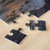 Magische Fantasy Kustnacht Puzzle Legpuzzel (Zijkant)