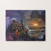 Magische Fantasy Kustnacht Puzzle Legpuzzel (Horizontaal)