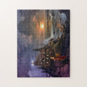 Magische Fantasy Kustnacht Puzzle Legpuzzel (Verticaal)