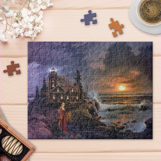 Magische Fantasy Kustnacht Puzzle Legpuzzel