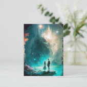 Magische Fantasy Landscape Art Briefkaart (Staand voorkant)