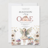 Magische fee 1e verjaardag kaart (Voorkant)