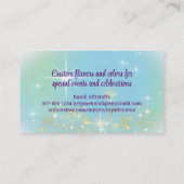 Magische fee bakkerij bakken gebak chef koken visitekaartje (Achterkant)