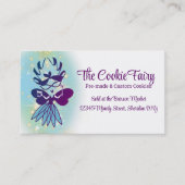 Magische fee bakkerij bakken gebak chef koken visitekaartje (Voorkant)