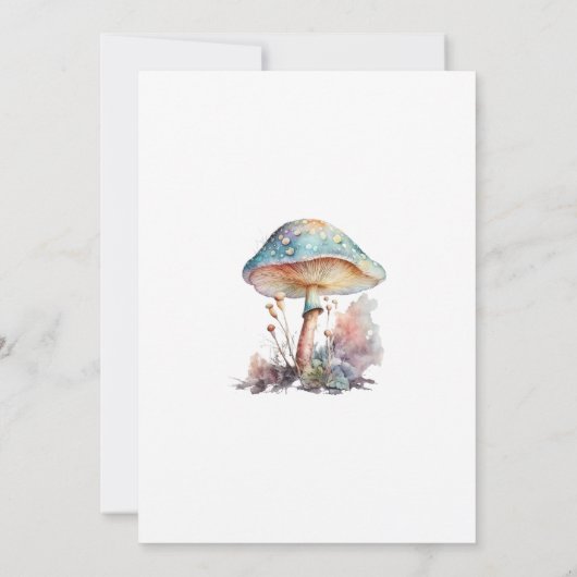 Magische fee betoverd bos 1e verjaardag kaart (Achterkant)