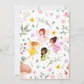 Magische fee betoverde tuin roze Baby shower Kaart (Achterkant)