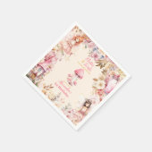 Magische fee bloementuin Pixie 1e verjaardag Servet (Hoek)