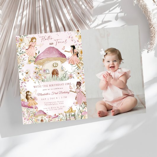 Magische fee bloementuin Pixie meisjes verjaardag Kaart