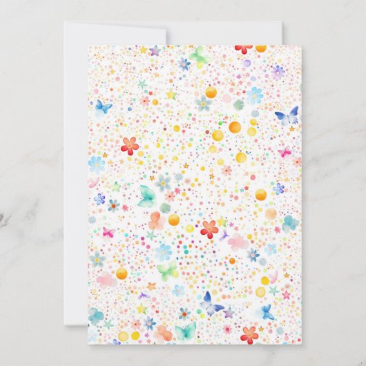 Magische fee bloementuin Pixie meisjes verjaardag Kaart (Achterkant)