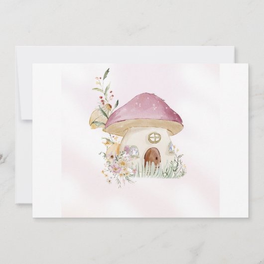 Magische fee bloementuin Pixie meisjes verjaardag Kaart (Achterkant)