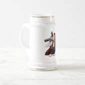 Magische fee Drink Wijn Fantasy Art Stein Bierpul (Voorkant links)