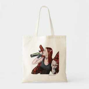 Magische fee Drink Wine Art Budget Canvas tas
