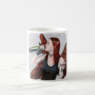 Magische fee Drink Wine Fantasy Art Coffee Mok