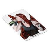 Magische fee Drink Wine Fantasy Art Magnet Magneet (Rechterzijde)