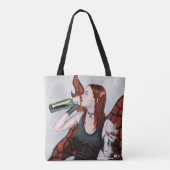 Magische fee Drink Wine Fantasy Graphic Tas (Achterkant)
