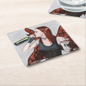Magische fee Drink Wine Fantasy Paper Onderzetters (Schuin)
