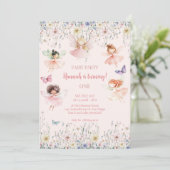 Magische fee Eerste Verjaardag, Fairy Bash Kaart (Staand voorkant)